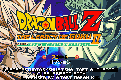 Dragon Ball Z - The Legacy of Goku II International Title Screen